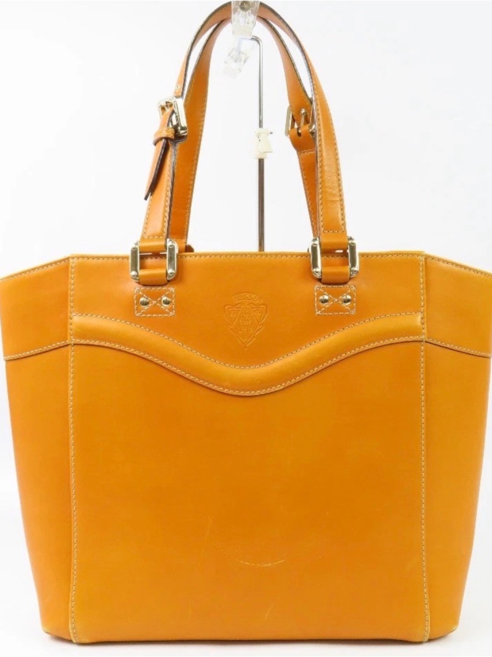 Gucci Honey Tan Leather Tote with Gold Hardware